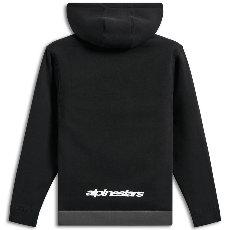 Felpa con cappuccio Alpinestars Parallel nera e grigia