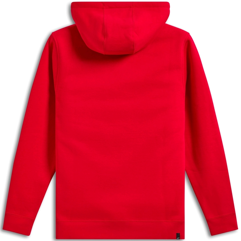 Felpa con cappuccio Alpinestars Ride 3 rosso-giallo fluo-nero