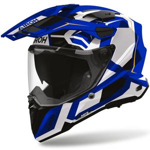 Casco da moto Enduro Airoh Commander 2 blu polare