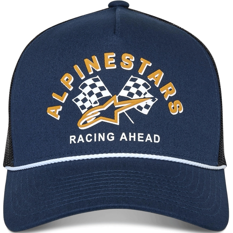 Cappellino da camionista Alpinestars Finisher blu-nero