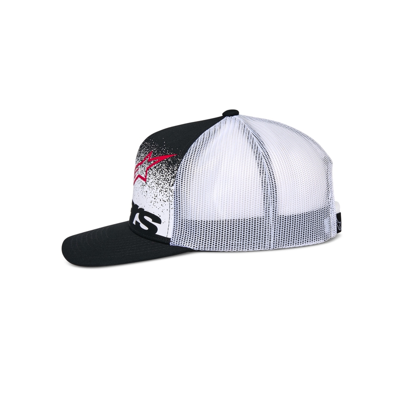 Cappellino da camionista Alpinestars Component, nero e bianco
