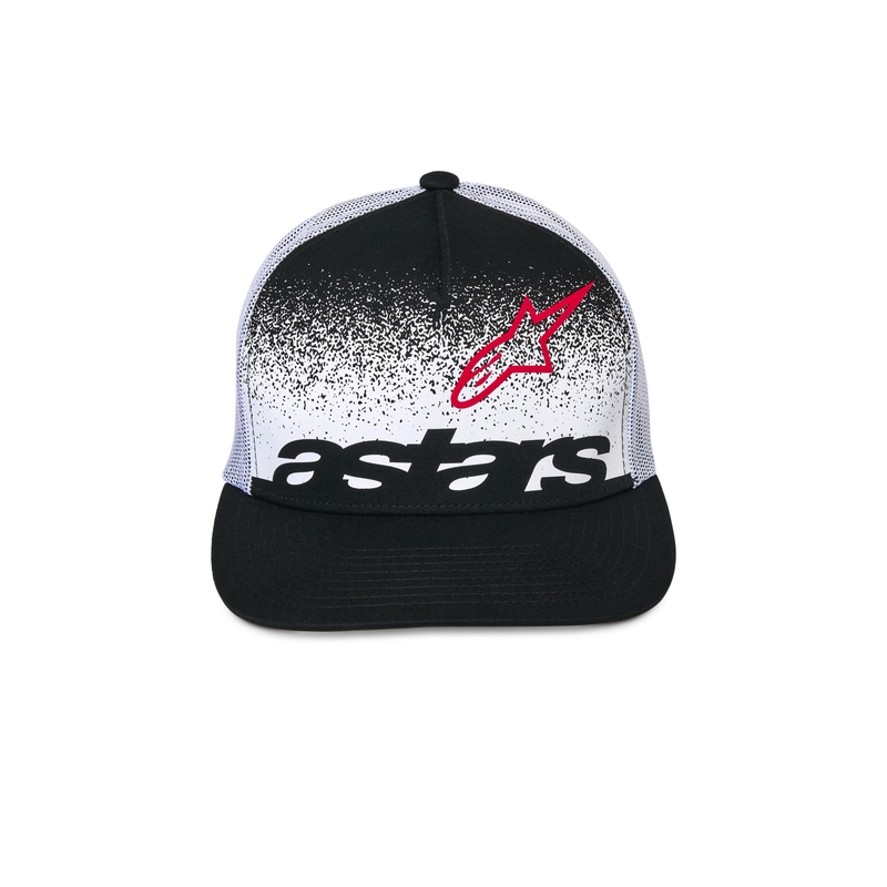 Cappellino da camionista Alpinestars Component, nero e bianco