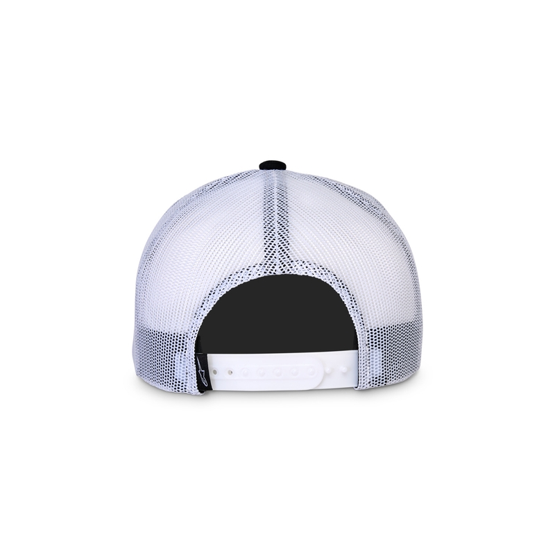 Cappellino da camionista Alpinestars Component, nero e bianco