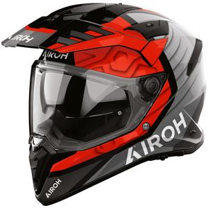 Casco da moto enduro Airoh BADX-X Cube rosso