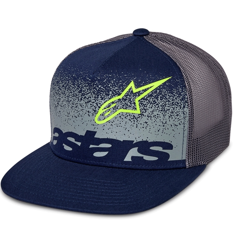 Cappellino da camionista Alpinestars Component, blu-grigio