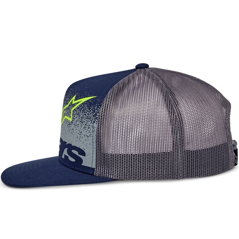 Cappellino da camionista Alpinestars Component, blu-grigio