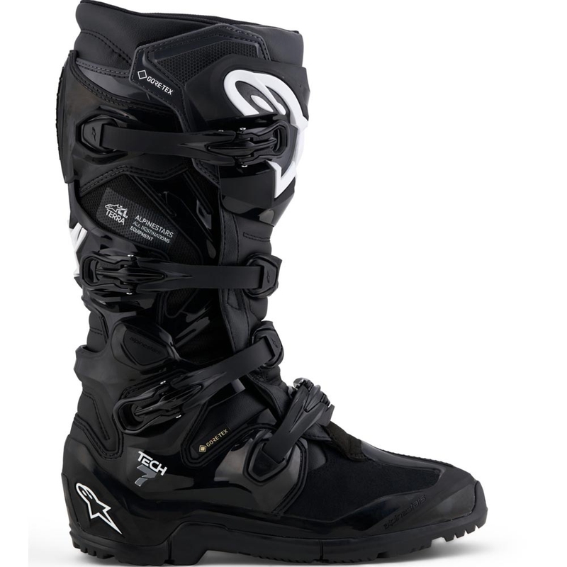 Stivali da moto Alpinestars Tech 7 Enduro Gore-Tex® neri-grigio scuro