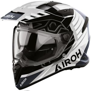 Casco da moto enduro Airoh BADX-X Cube grigio