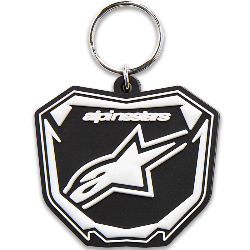 Portachiavi Alpinestars Plate bianco e nero