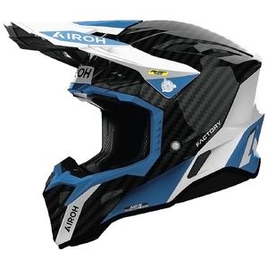 Casco da motocross Airoh Aviator Factory Petrol Carbon grigio
