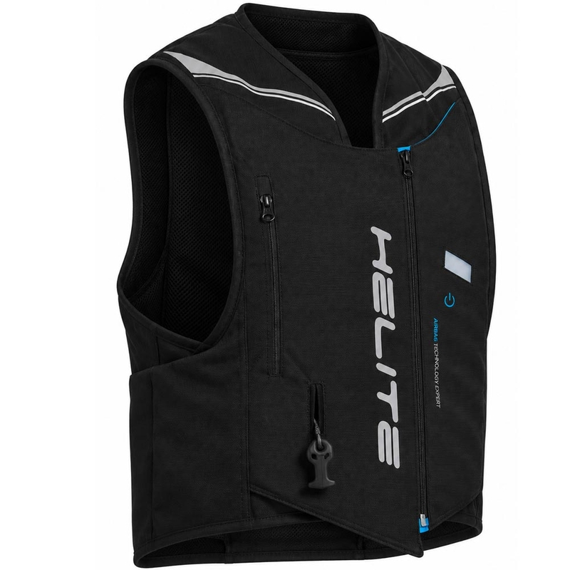 Gilet meccanico con airbag per moto Helite Double Turtle nero