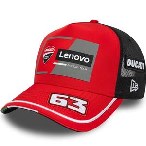 Cappellino Ducati New Era Lenovo Bagnaia 63 nero-rosso