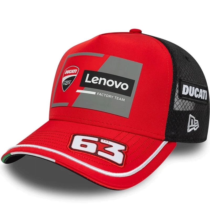 Cappellino Ducati New Era Lenovo Bagnaia 63 nero-rosso