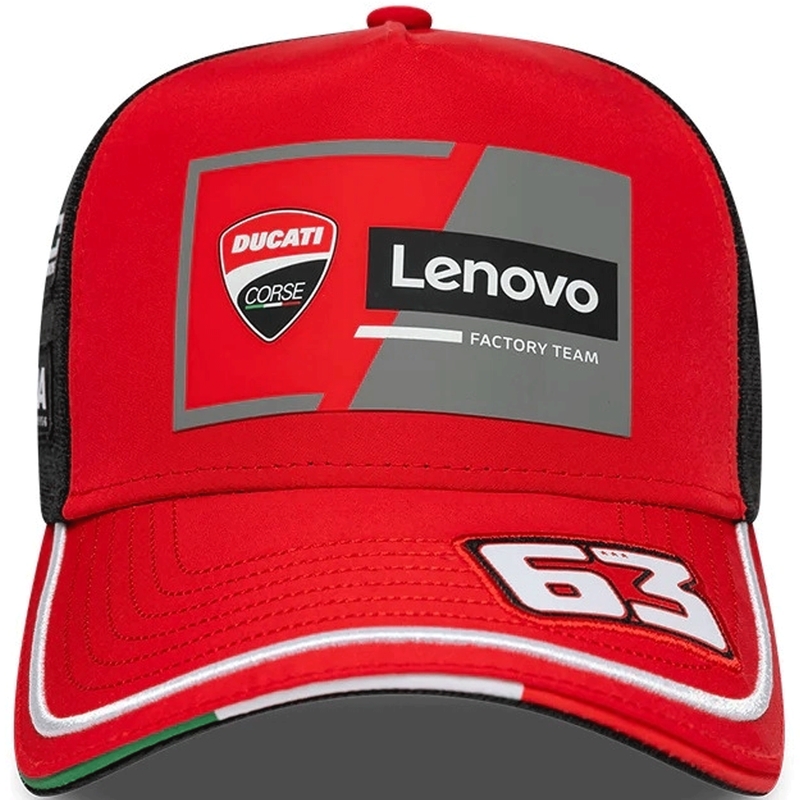 Cappellino Ducati New Era Lenovo Bagnaia 63 nero-rosso