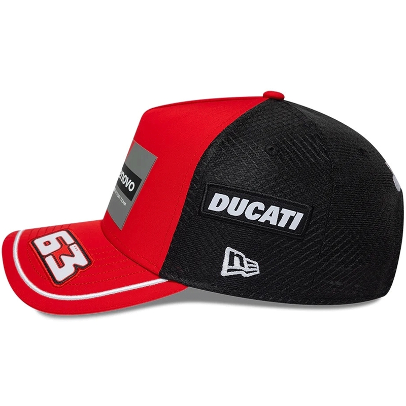 Cappellino Ducati New Era Lenovo Bagnaia 63 nero-rosso