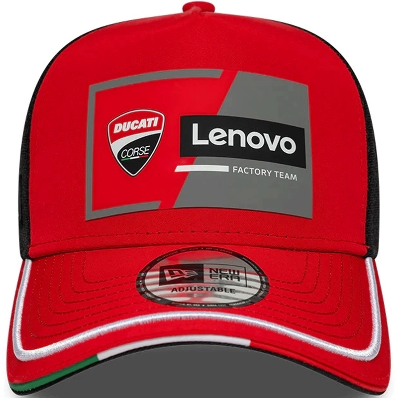 Cappellino Ducati New Era Lenovo nero-rosso