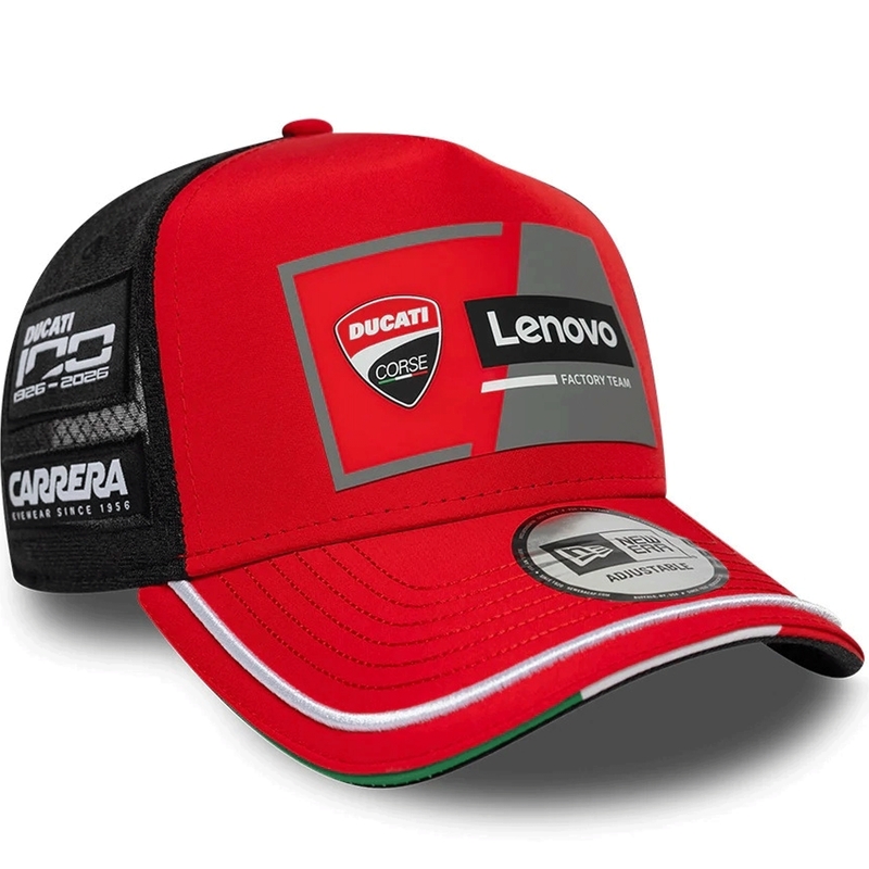 Cappellino Ducati New Era Lenovo nero-rosso