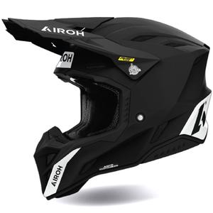 Casco da motocross Airoh Aviator Factory Color nero opaco