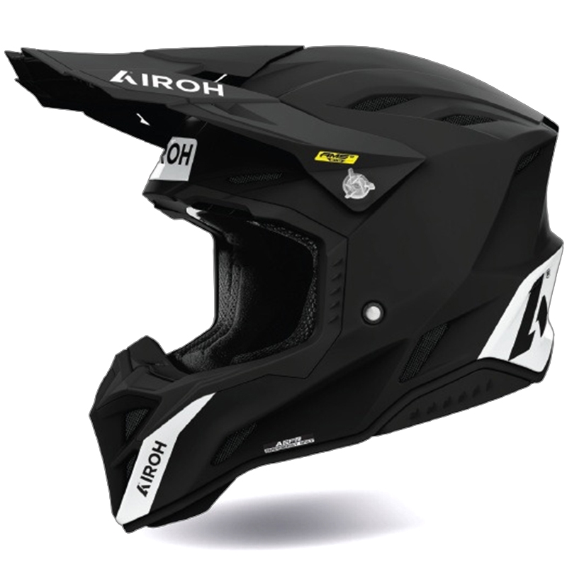 Casco da motocross Airoh Aviator Factory Color nero opaco