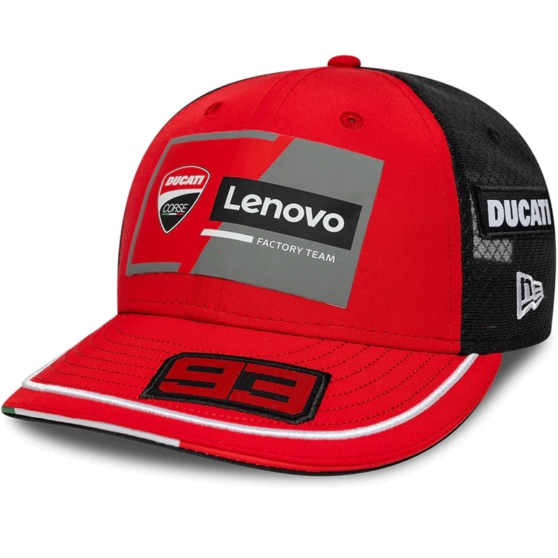 Ducati New Era Lenovo Marquez 93 cappellino nero-rosso