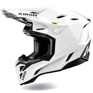 Casco da motocross Airoh Aviator Factory Color bianco