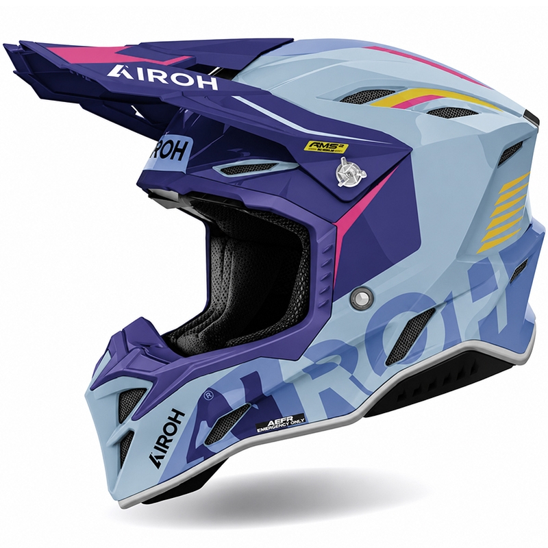 Casco da motocross Airoh Aviator Factory Blame viola