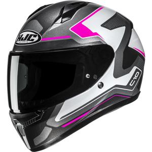 Casco integrale da moto HJC C10 Cric MC8 nero-bianco-rosa-grigio