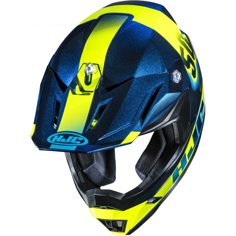 Casco da motocross HJC C50 Dash MC2 blu-giallo fluo