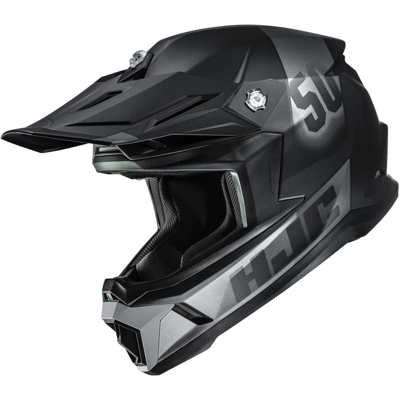 Casco da motocross HJC C50 Dash MC5SF nero-grigio