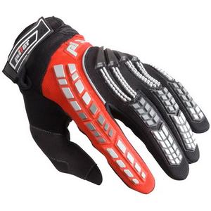 Guanti da moto per bambini Pilot nero/rosso
