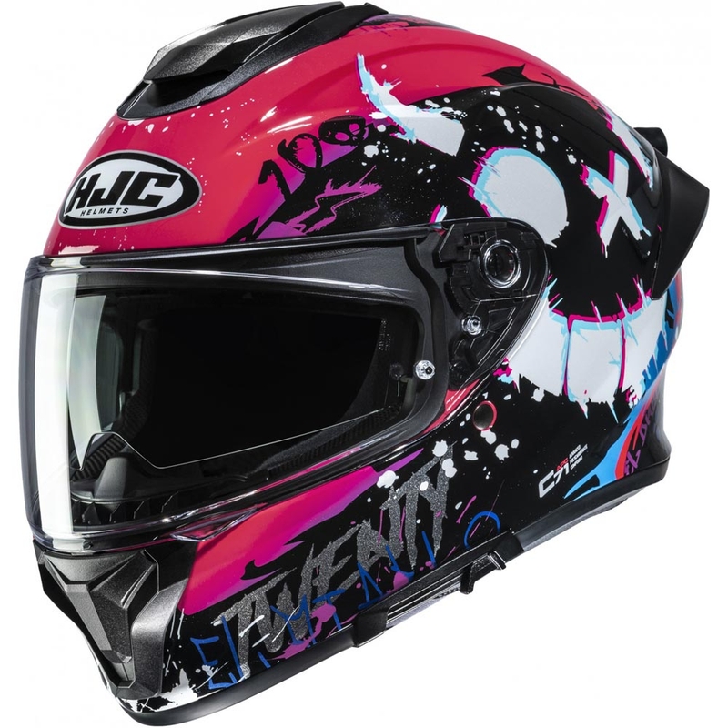 Casco integrale da moto HJC C71 FQ20 MC8 nero-rosa