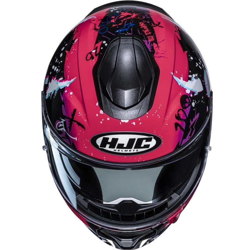Casco integrale da moto HJC C71 FQ20 MC8 nero-rosa