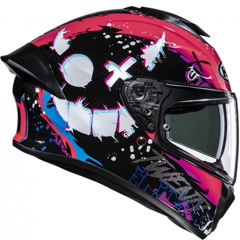 Casco integrale da moto HJC C71 FQ20 MC8 nero-rosa