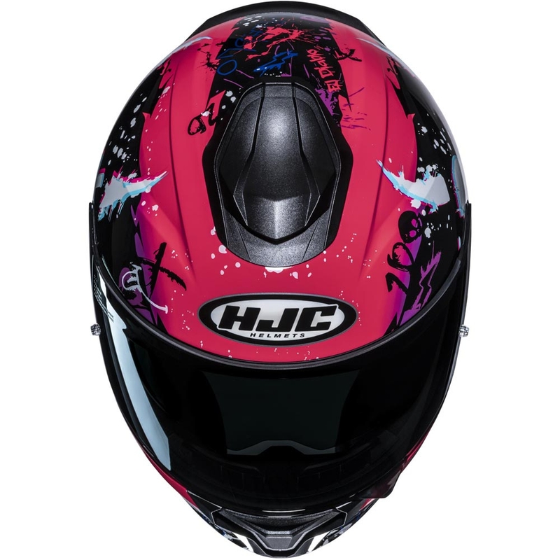 Casco integrale da moto HJC C71 FQ20 MC8 nero-rosa
