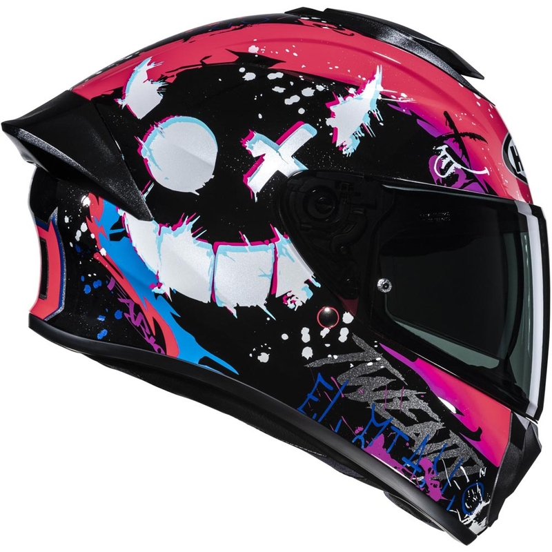 Casco integrale da moto HJC C71 FQ20 MC8 nero-rosa