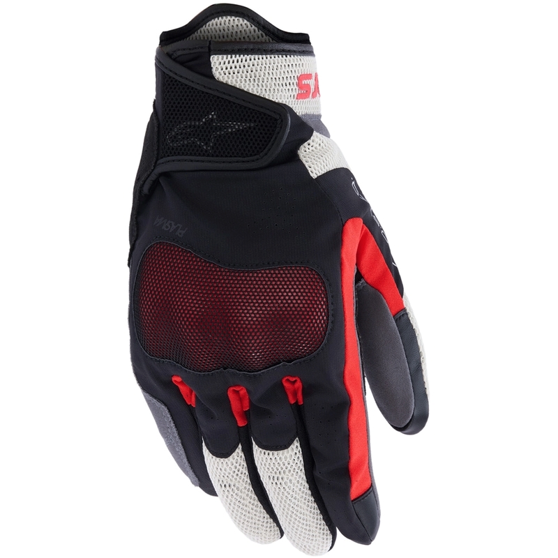 Guanti da moto Alpinestars Mogress Airflow nero-crema-rosso