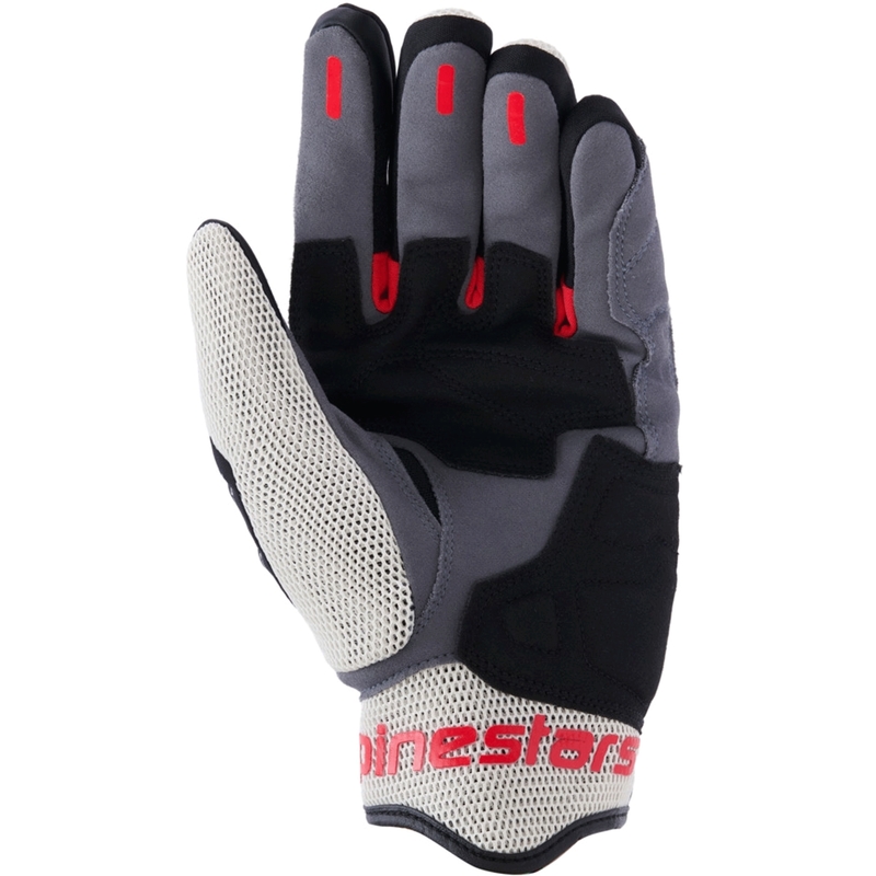 Guanti da moto Alpinestars Mogress Airflow nero-crema-rosso