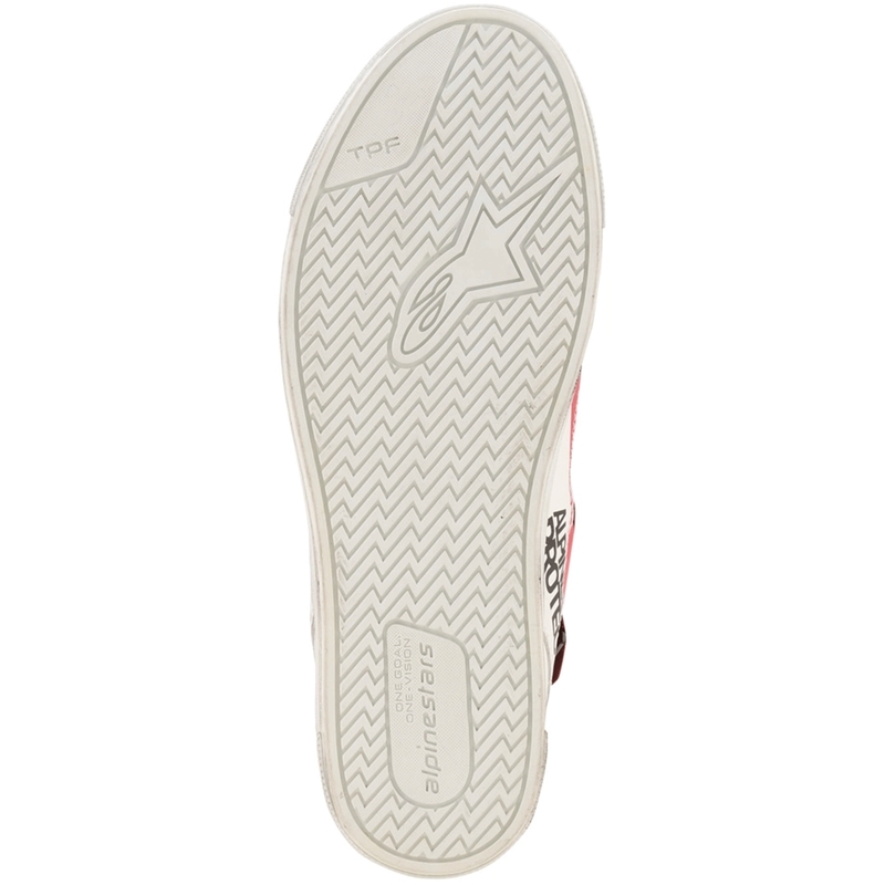 Stivali da moto Alpinestars Stated Flair bianco-rosso