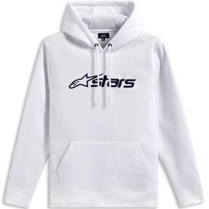 Felpa con cappuccio Alpinestars Blaze 3 bianco-blu