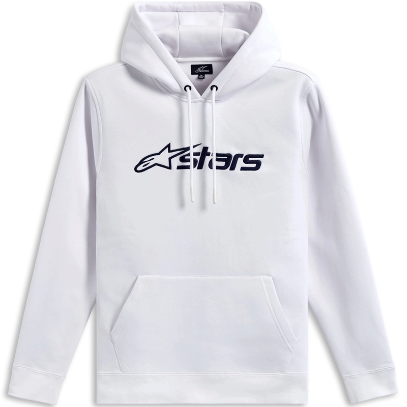 Felpa con cappuccio Alpinestars Blaze 3 bianco-blu