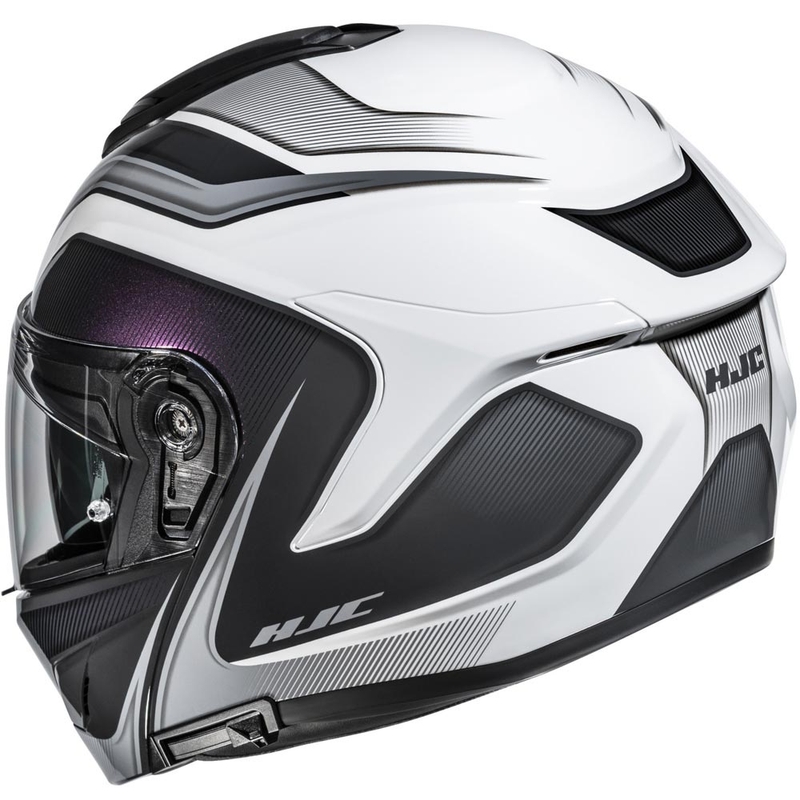 Casco da moto apribile HJC C92 Sirius MC10 nero-bianco