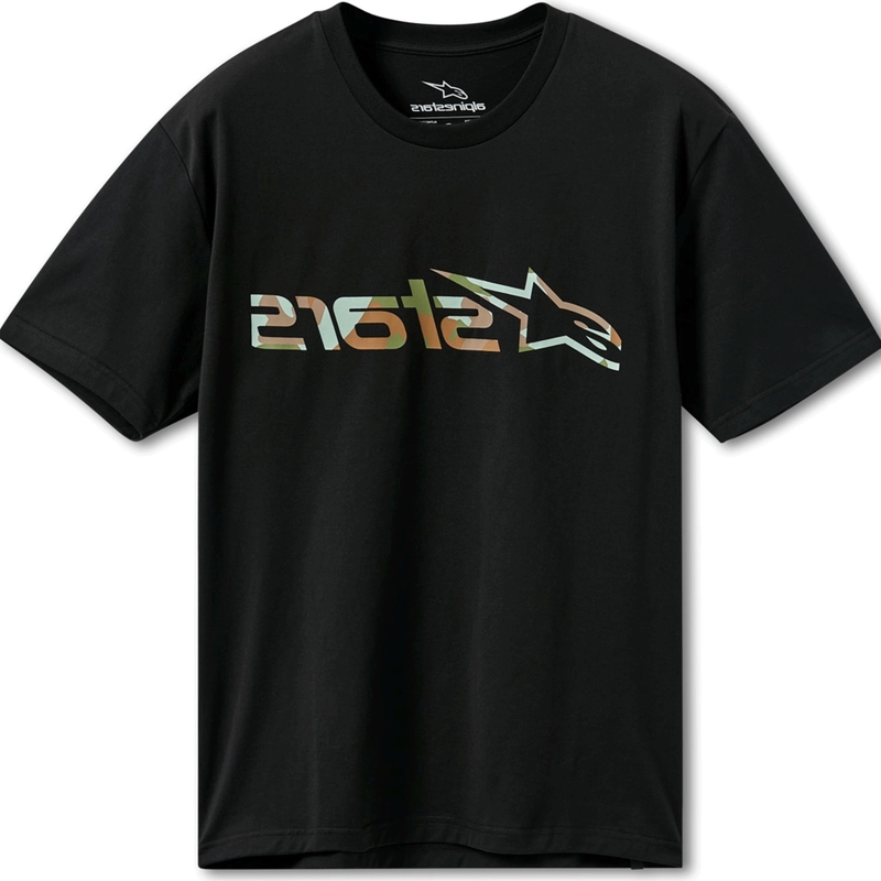 T-shirt Alpinestars Verdure Camo CSF nera