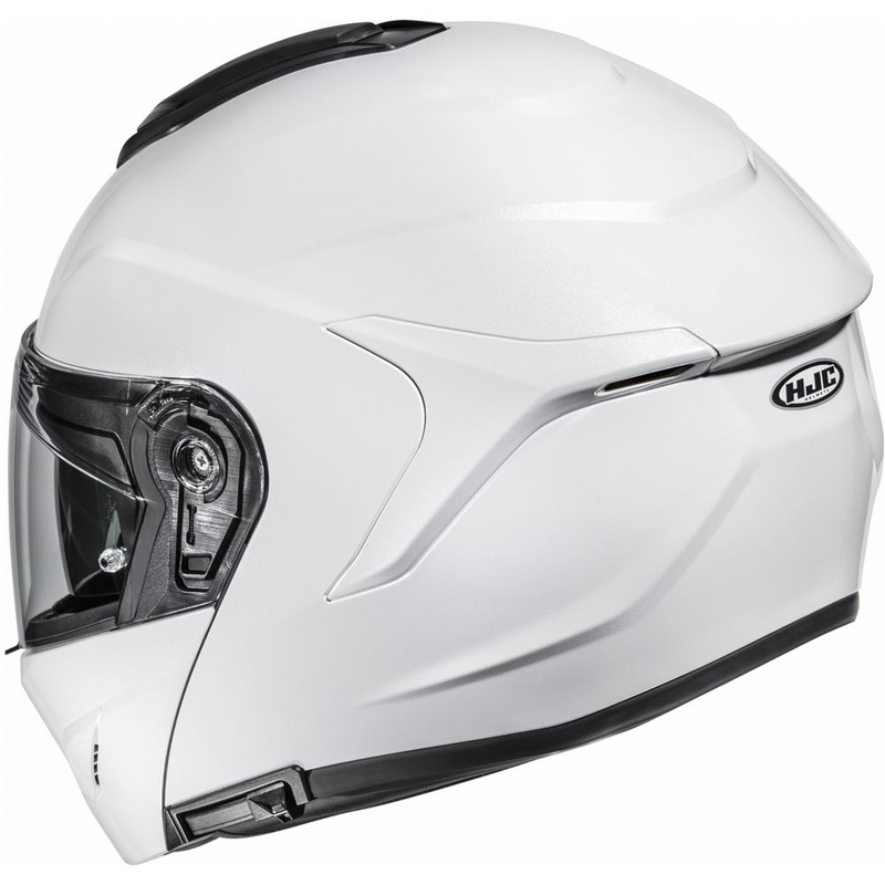 Casco da moto apribile HJC C92, colore bianco perla.