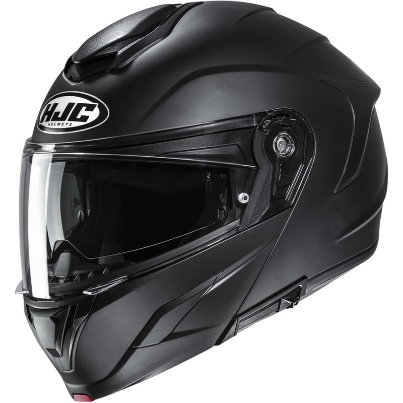 Casco da moto apribile HJC C92 Solid nero semi-opaco