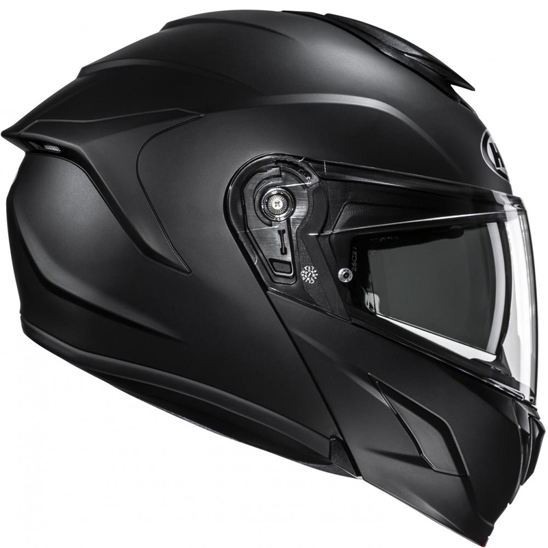 Casco da moto apribile HJC C92 Solid nero semi-opaco