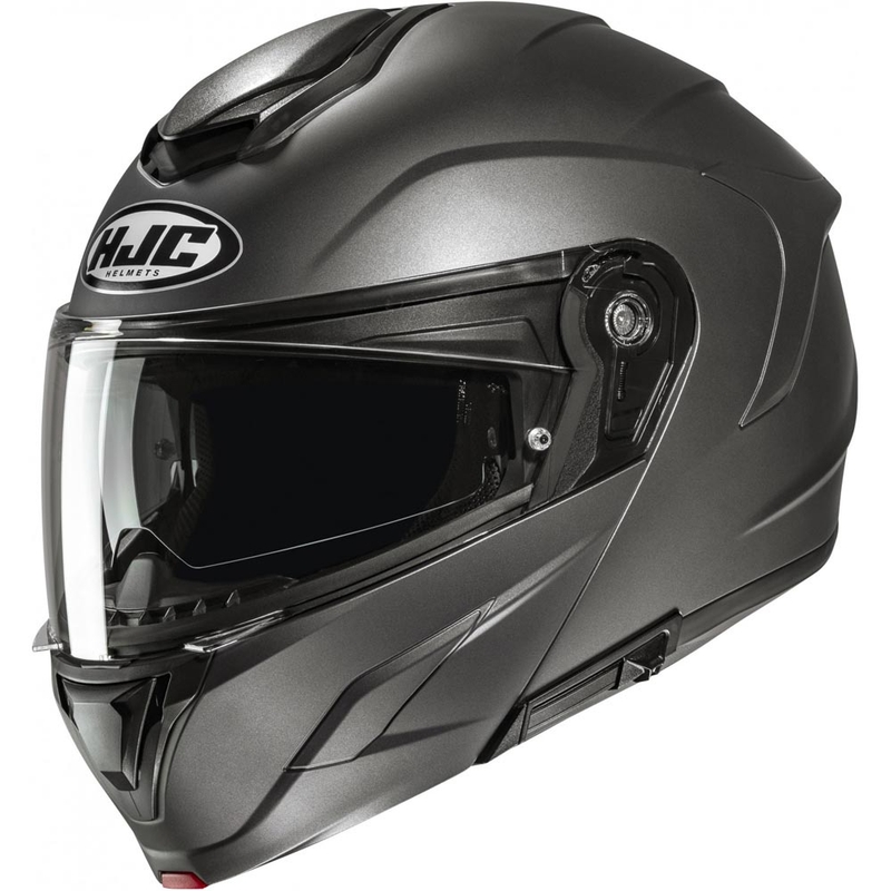 Casco da moto apribile HJC C92 in titanio semi-opaco