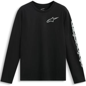 Maglietta a maniche lunghe Alpinestars Trackside CSF, nera e bianca