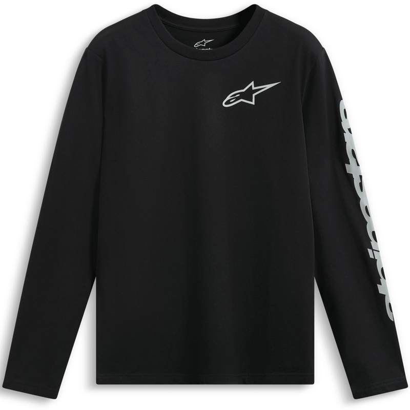 Maglietta a maniche lunghe Alpinestars Trackside CSF, nera e bianca