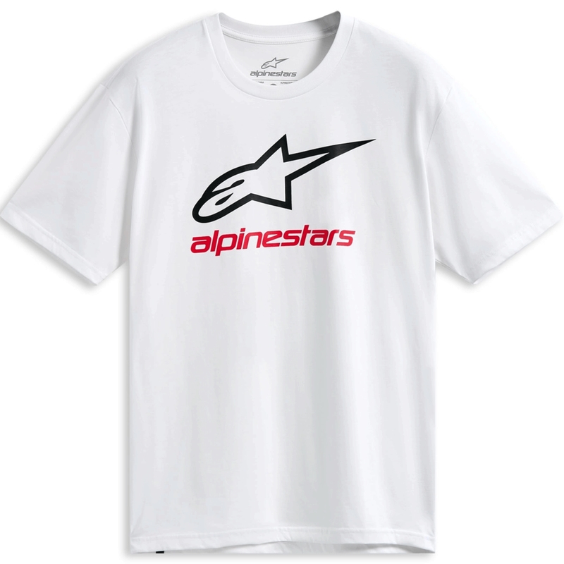 T-shirt Alpinestars Always 2.0 CSF bianco-nero-rosso