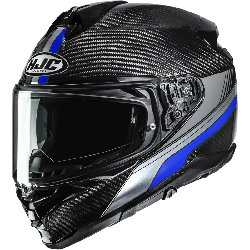Casco integrale da moto HJC F72 Carbon Eos MC2 nero-blu